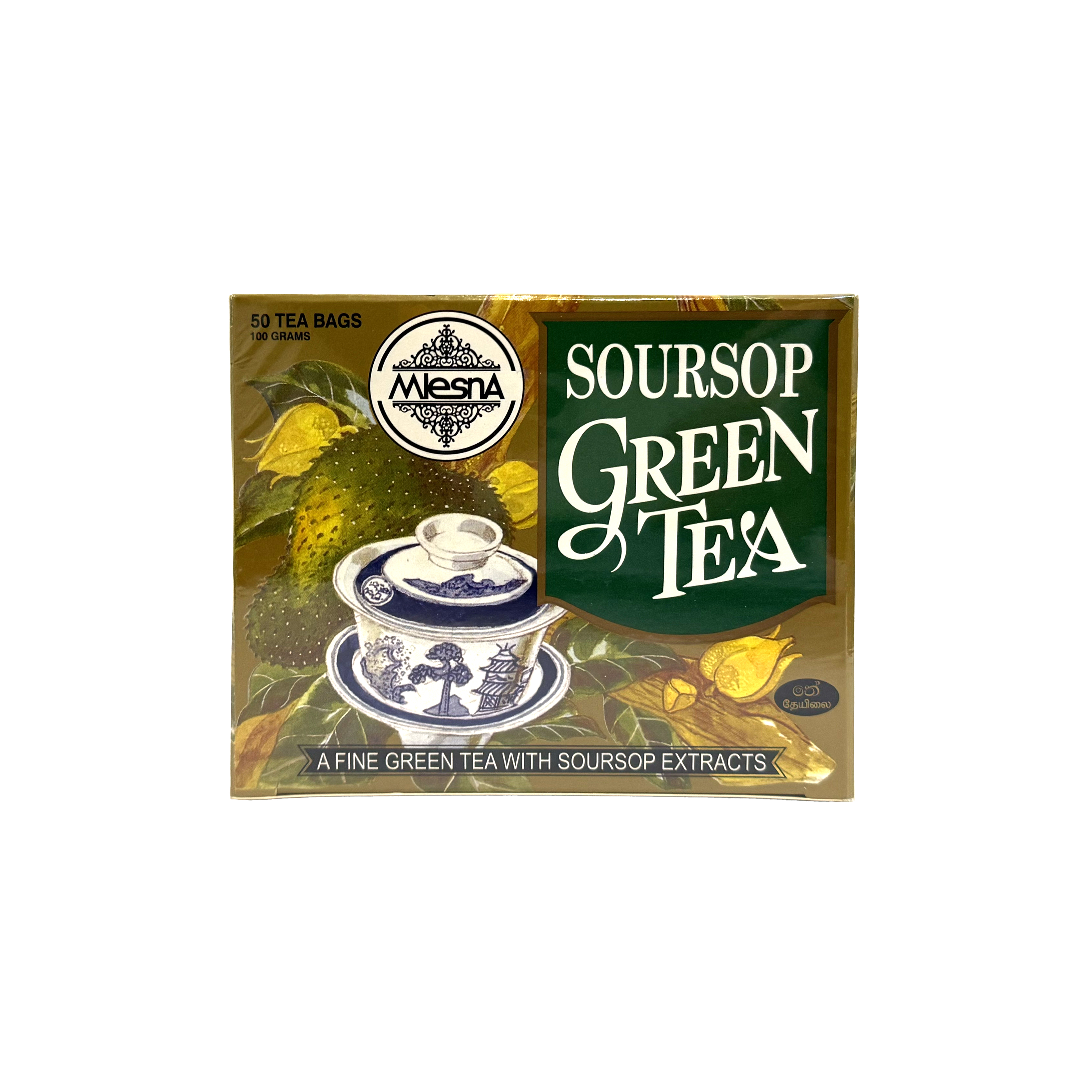 Mlesna zelený čaj s príchuťou soursop 100 g