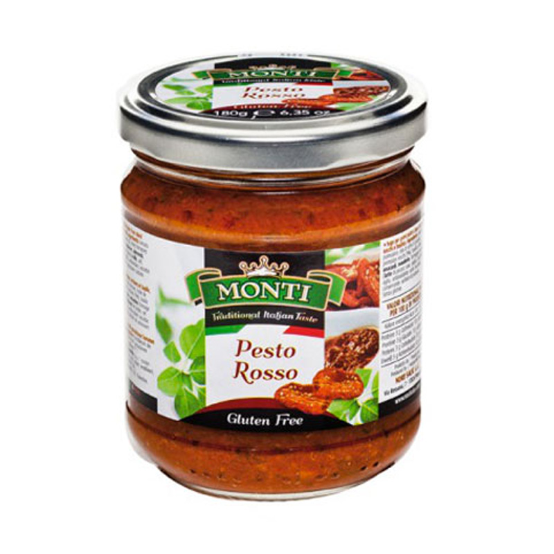 Monti pesto rosso bezlepkové červené pesto 180 g