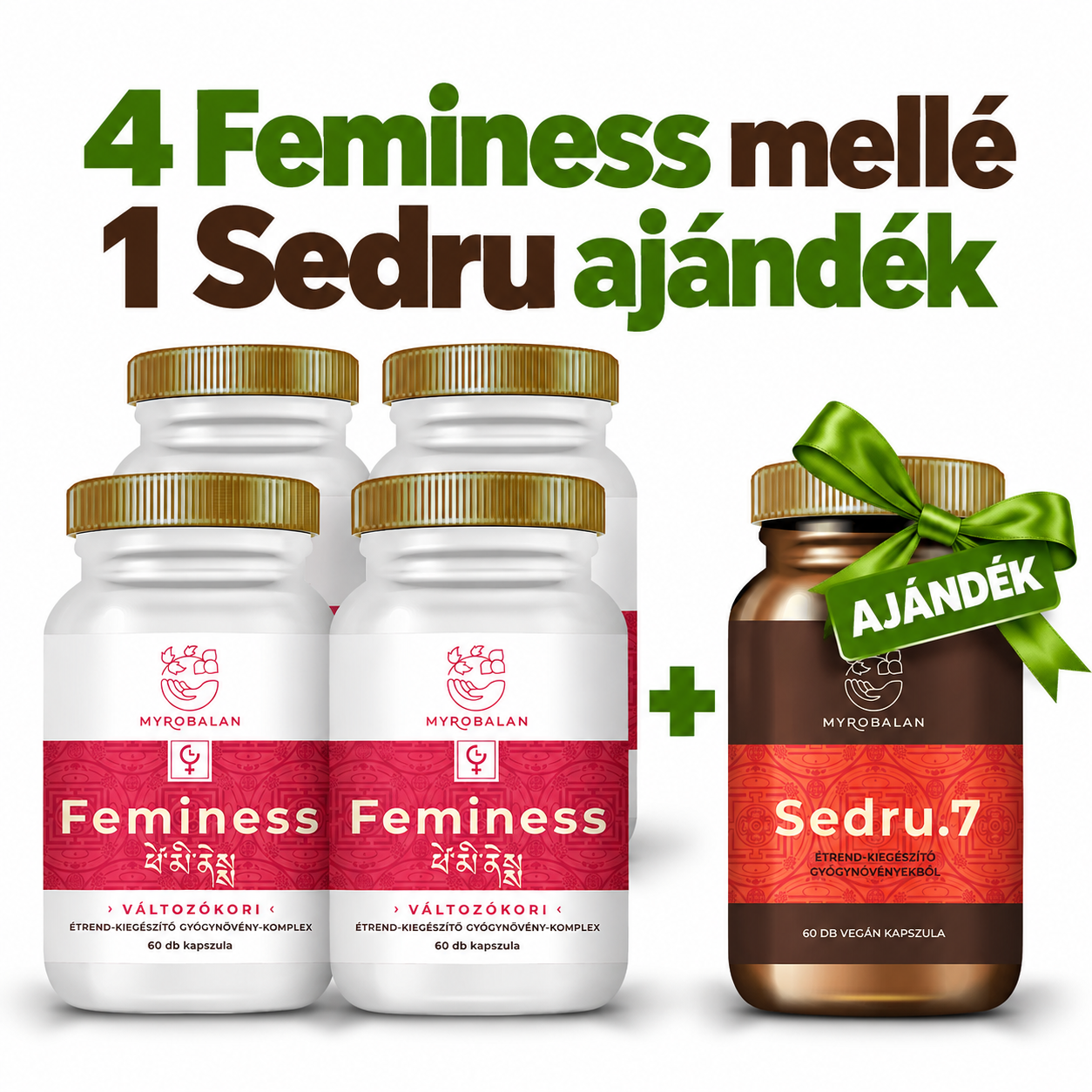 Myrobalan feminess ľahký komplex bylín pre menopauzu vegánske kapsuly 60 ks