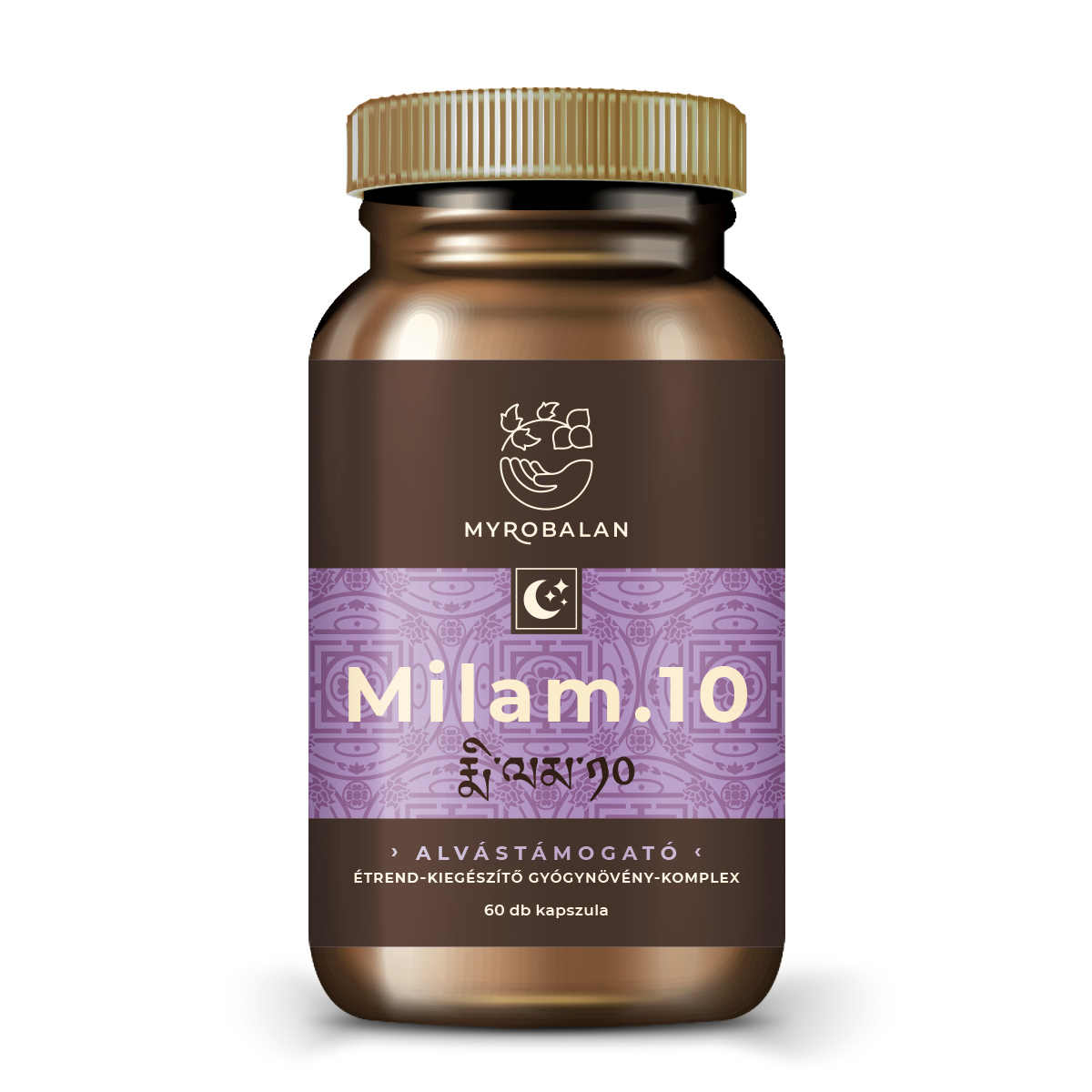 Myrobalan milam.10 relaxujúci spánok rastlinný komplex vegánske kapsuly 60