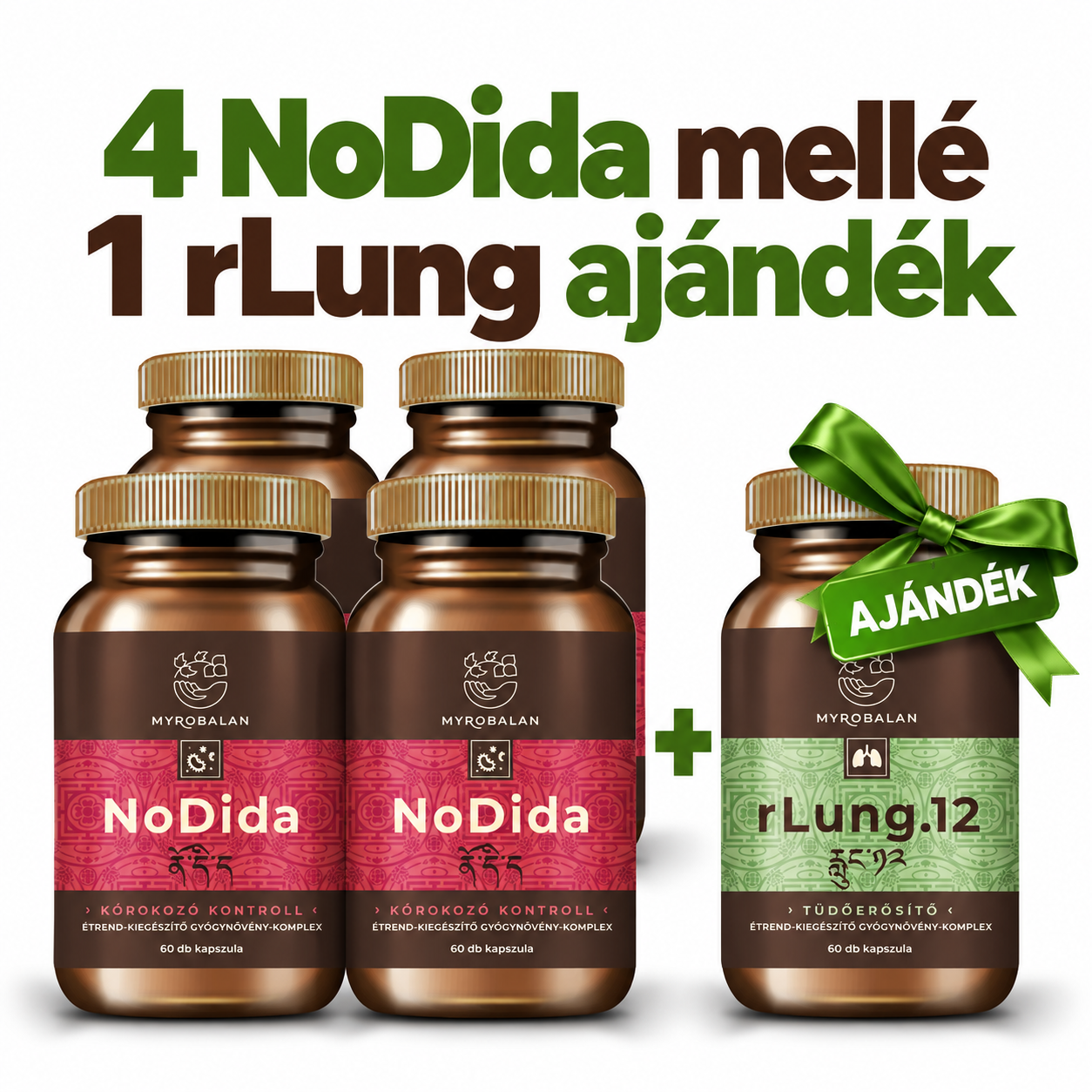 Myrobalan nodida candida, komplex bylinného lieku proti hubám a parazitom, vegánske kapsuly 60 ks