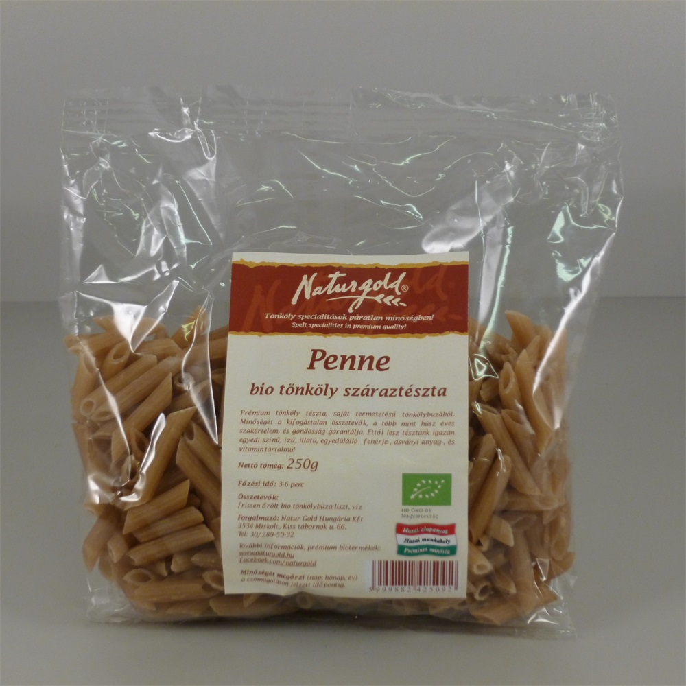 Naturgold BIO špaldová cestovina penne biela 250 g