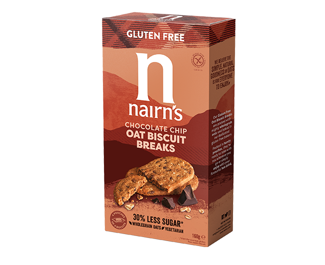 Nairn's Ovsené sušienky s kúskami čokolády 160 g