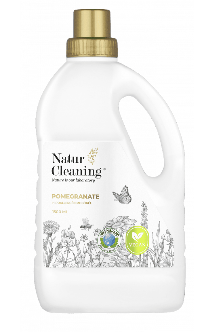 Natur Cleaning hypoalergénny prací gél s vôňou granátového jablka 1,5L