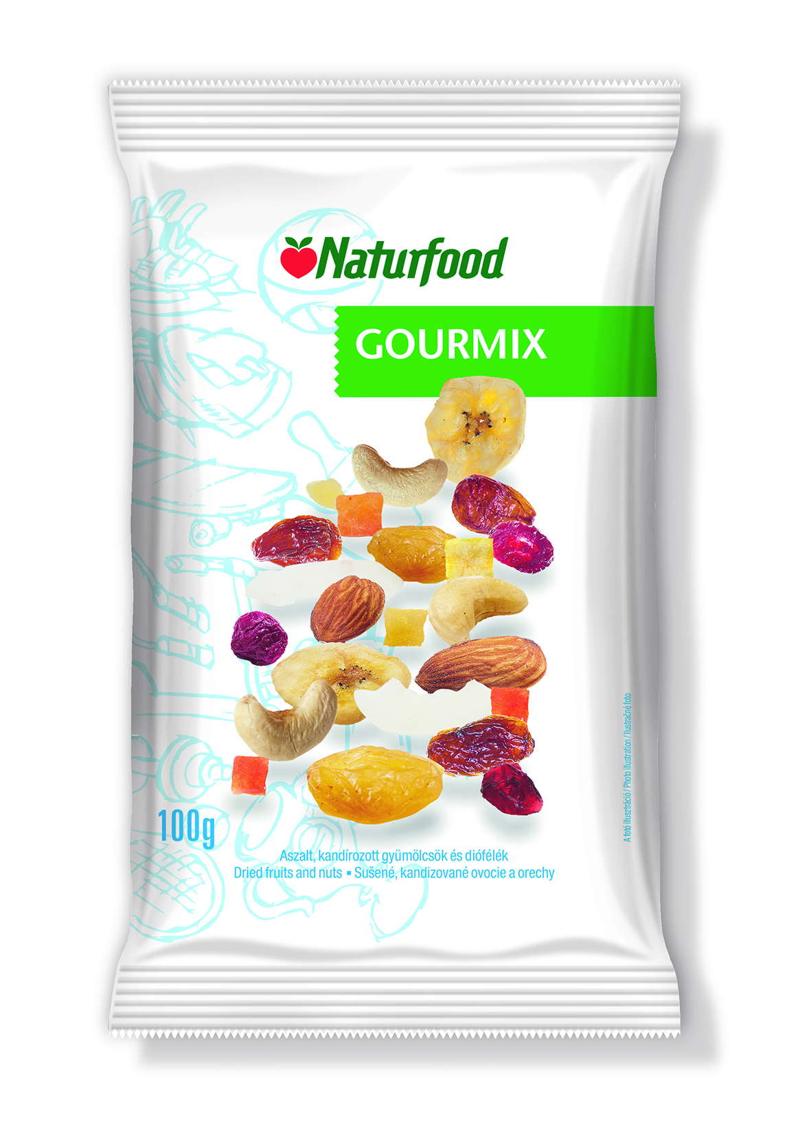 Naturfood gurmánska zmes sušeného ovocia a orechov 100 g