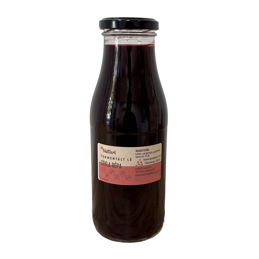 Naturi fermentovaná zeleninová šťava - cvikla mrkva 500 ml