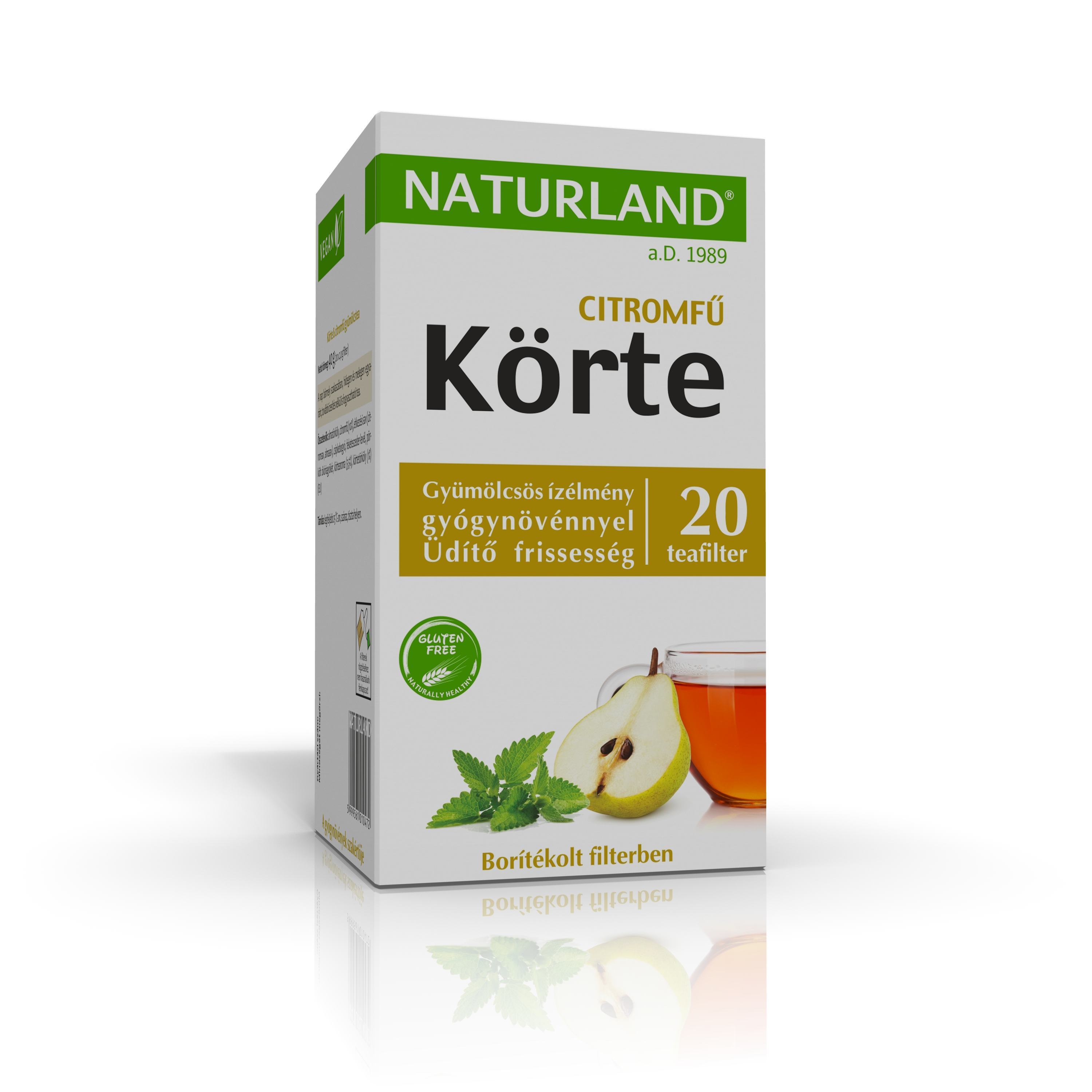 Naturland ovocný čaj hruška a medovka 20 x 2 g, 40 g