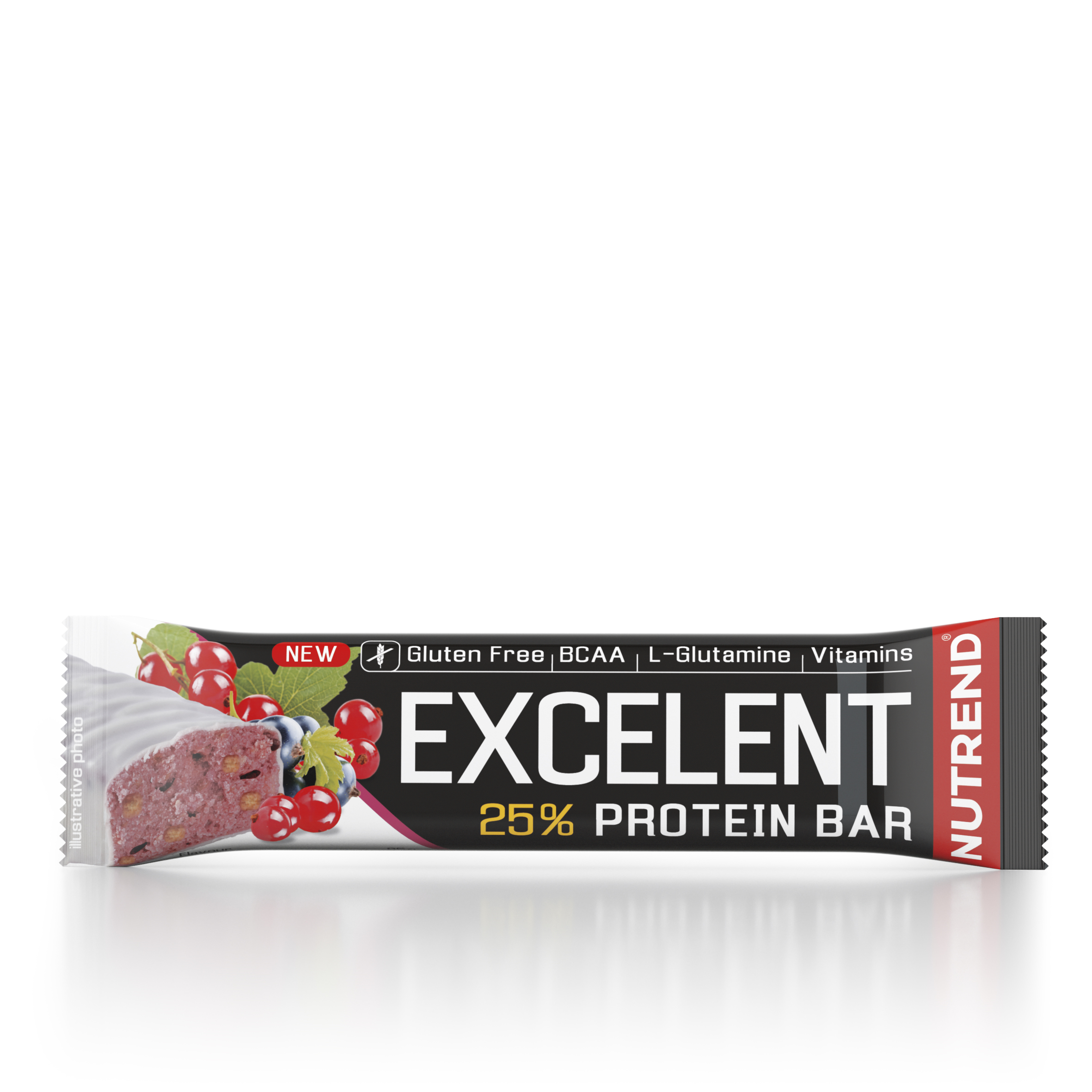 Nutrend Excelent Proteínová tyčinka s čiernymi ríbezľami a brusnicami 85 g
