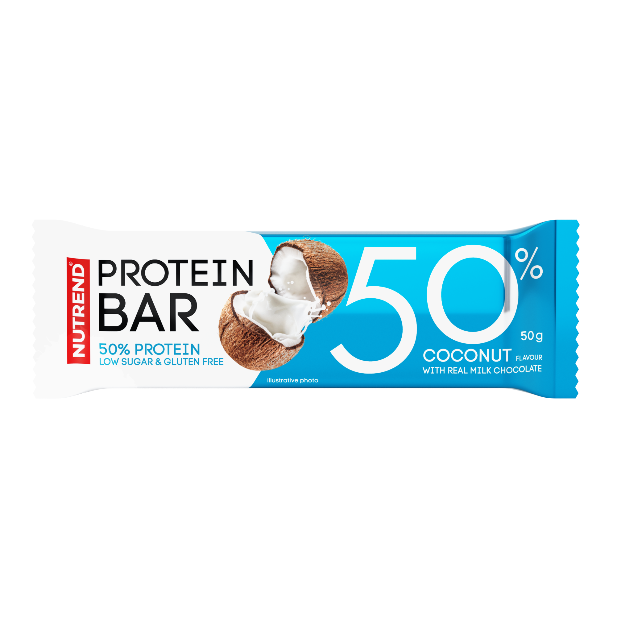 Nutrend proteinová tyčinka 50% kokos 50 g