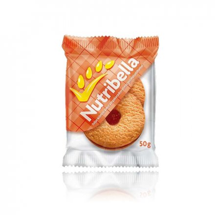 Nutribella celozrnný keks s marhuľovo-jablkovou náplňou 50 g