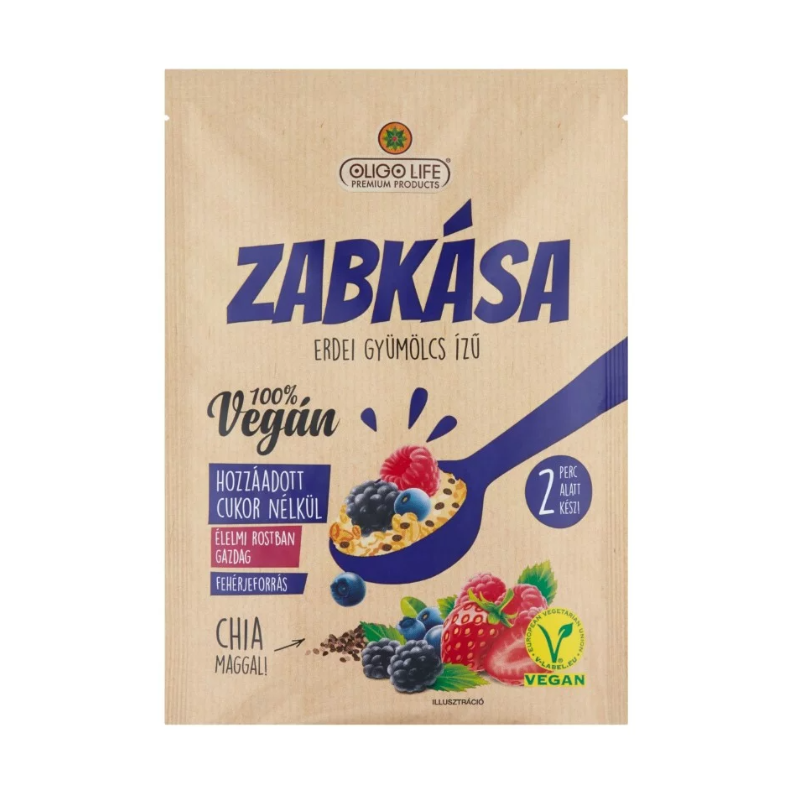Oligo Life ovsená kaša s lesným ovocím a sladidlami 65 g