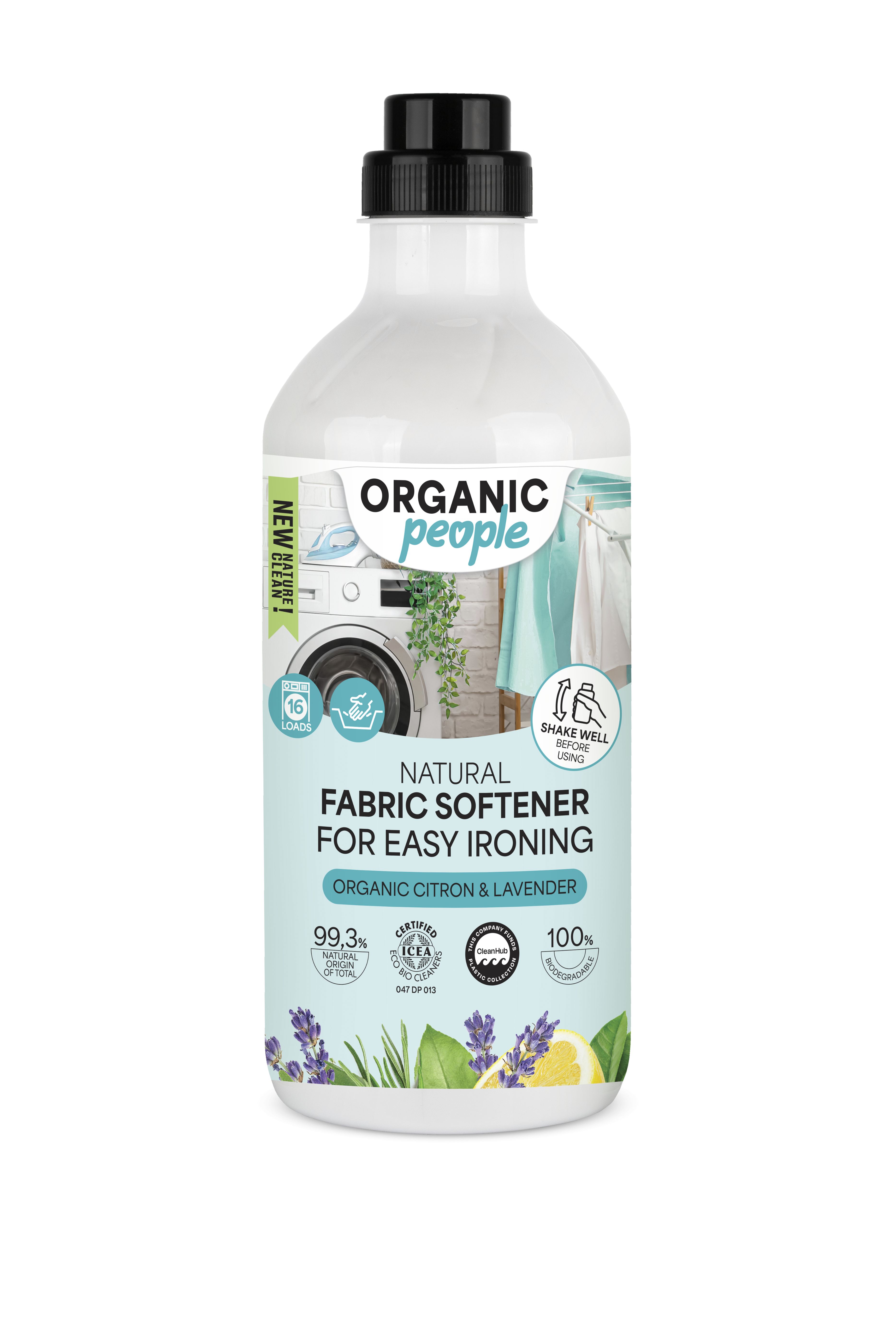 Organic People eko aviváž na uľahčenie žehlenia s bio citrónom a levanduľou 1000 ml