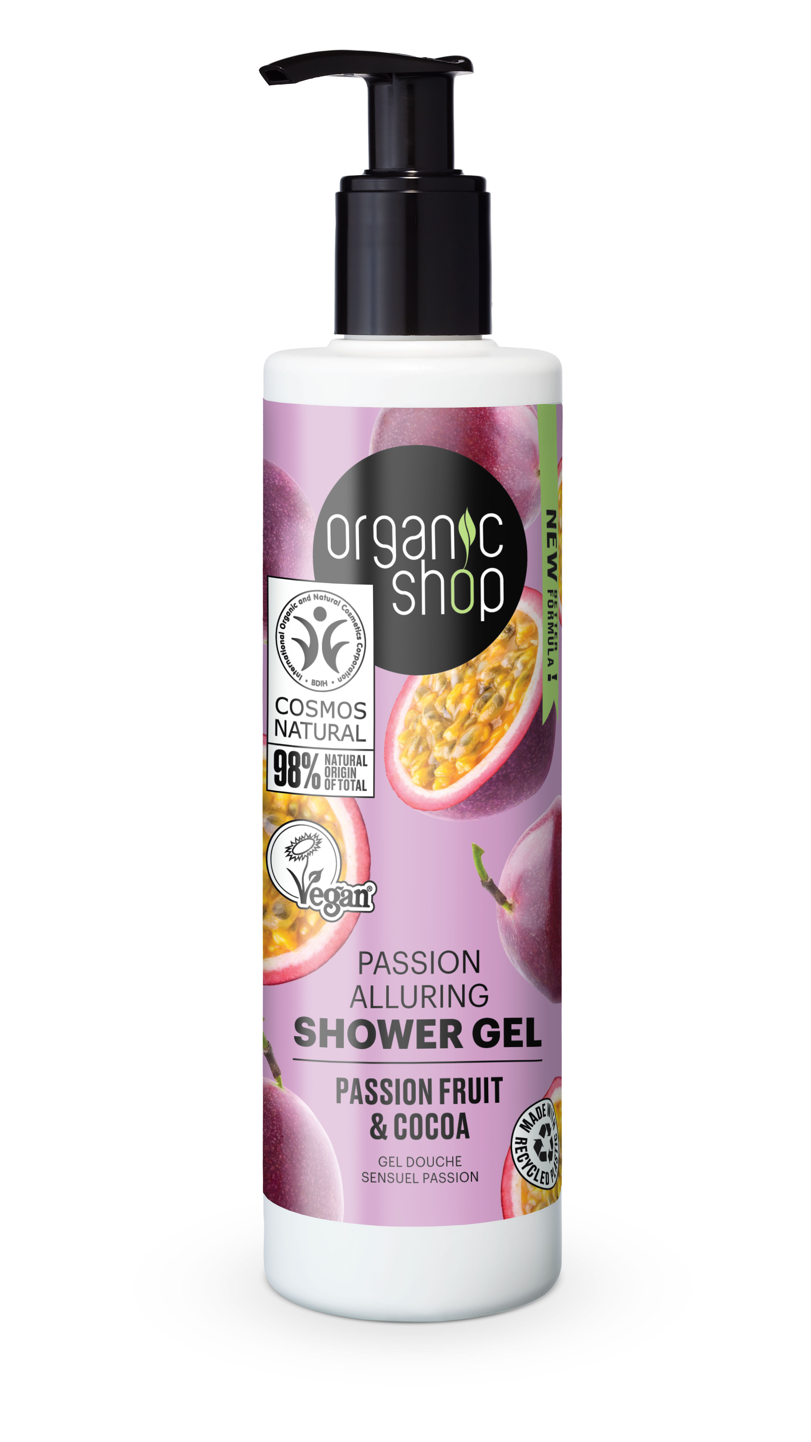 Organic Shop Sprchový gél s marakujou a kakaom 280 ml