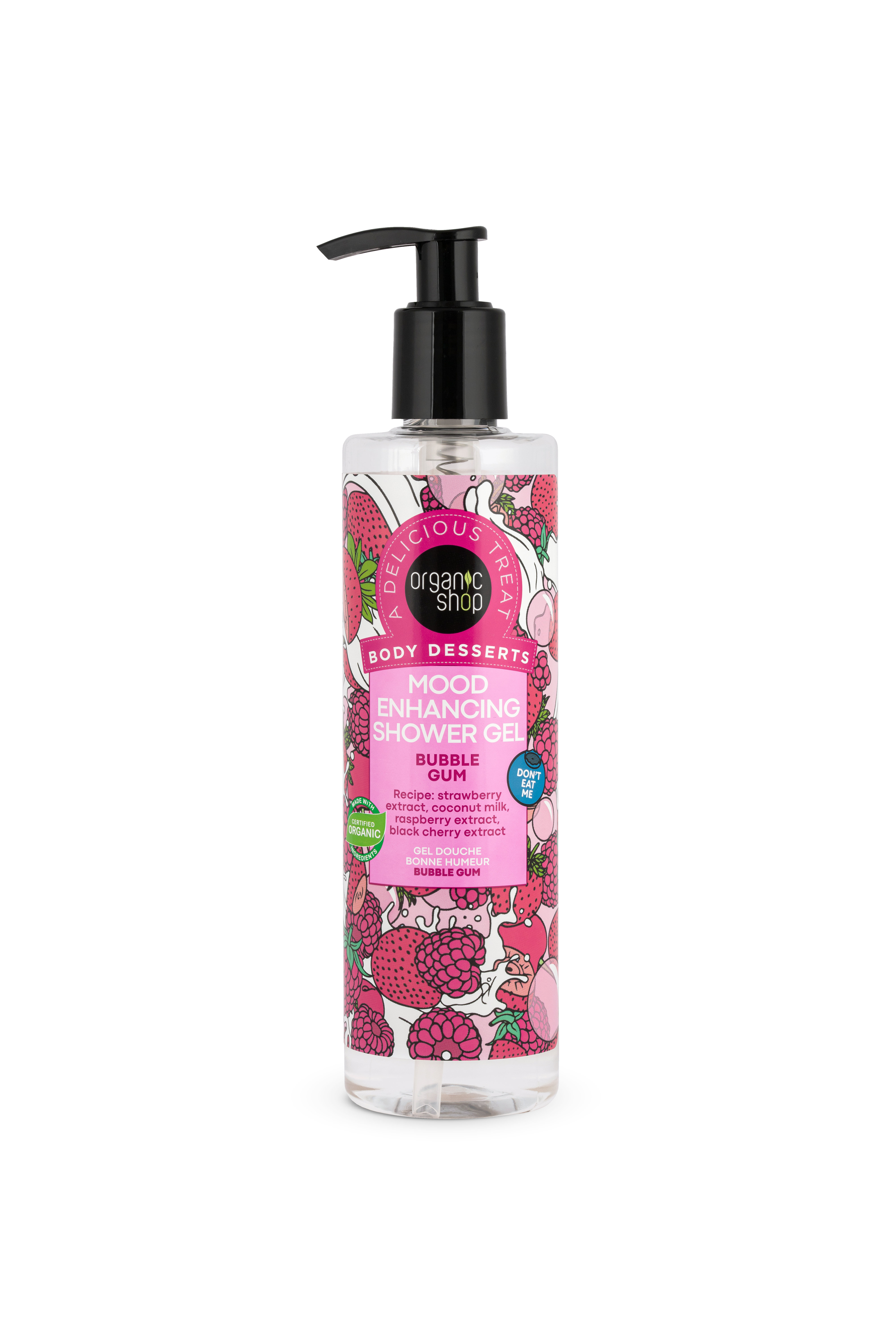 Organic Shop sprchový gél s vôňou žuvačky 280 ml