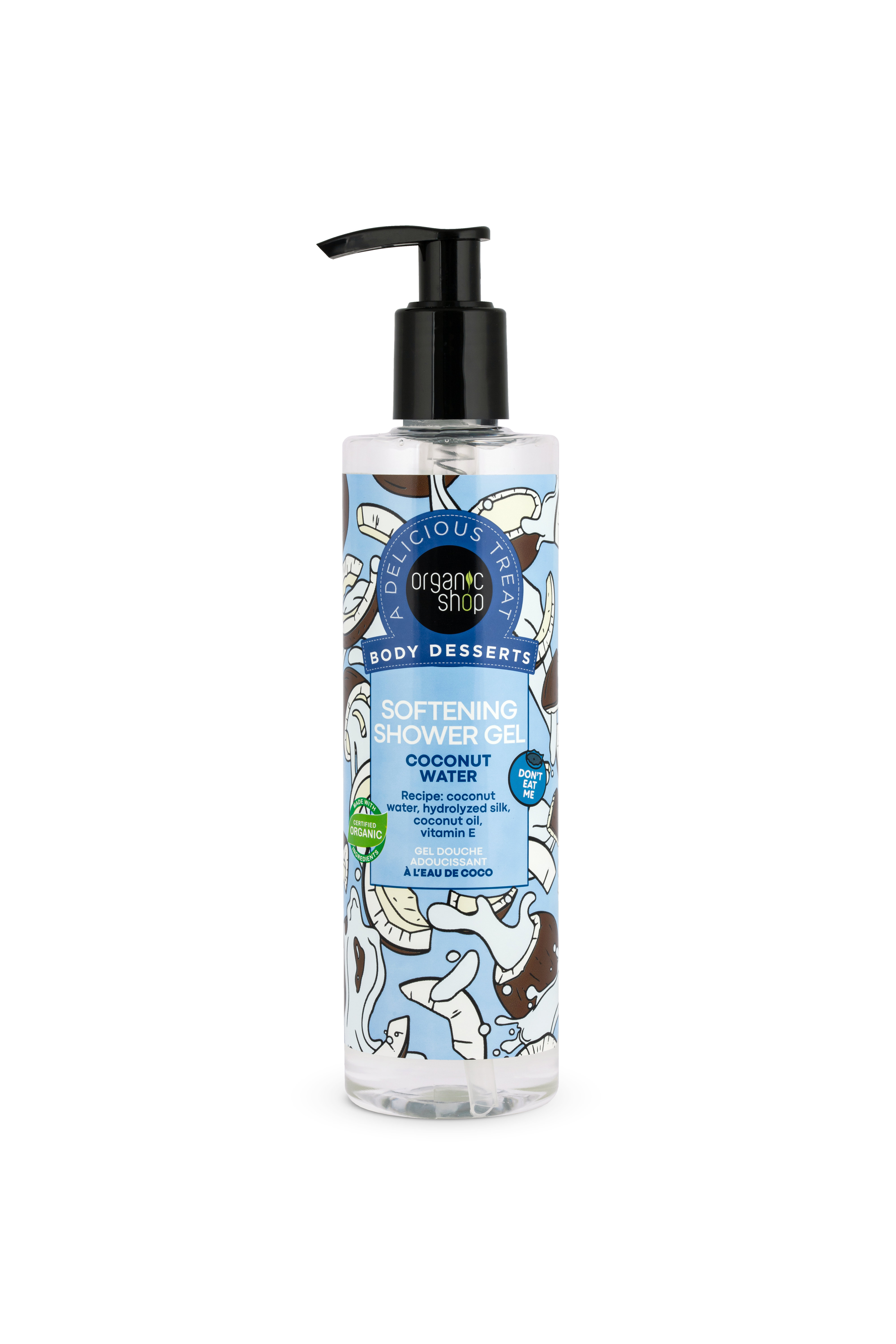 Organic Shop Osviežujúci sprchový gél s kokosovou vodou 280 ml