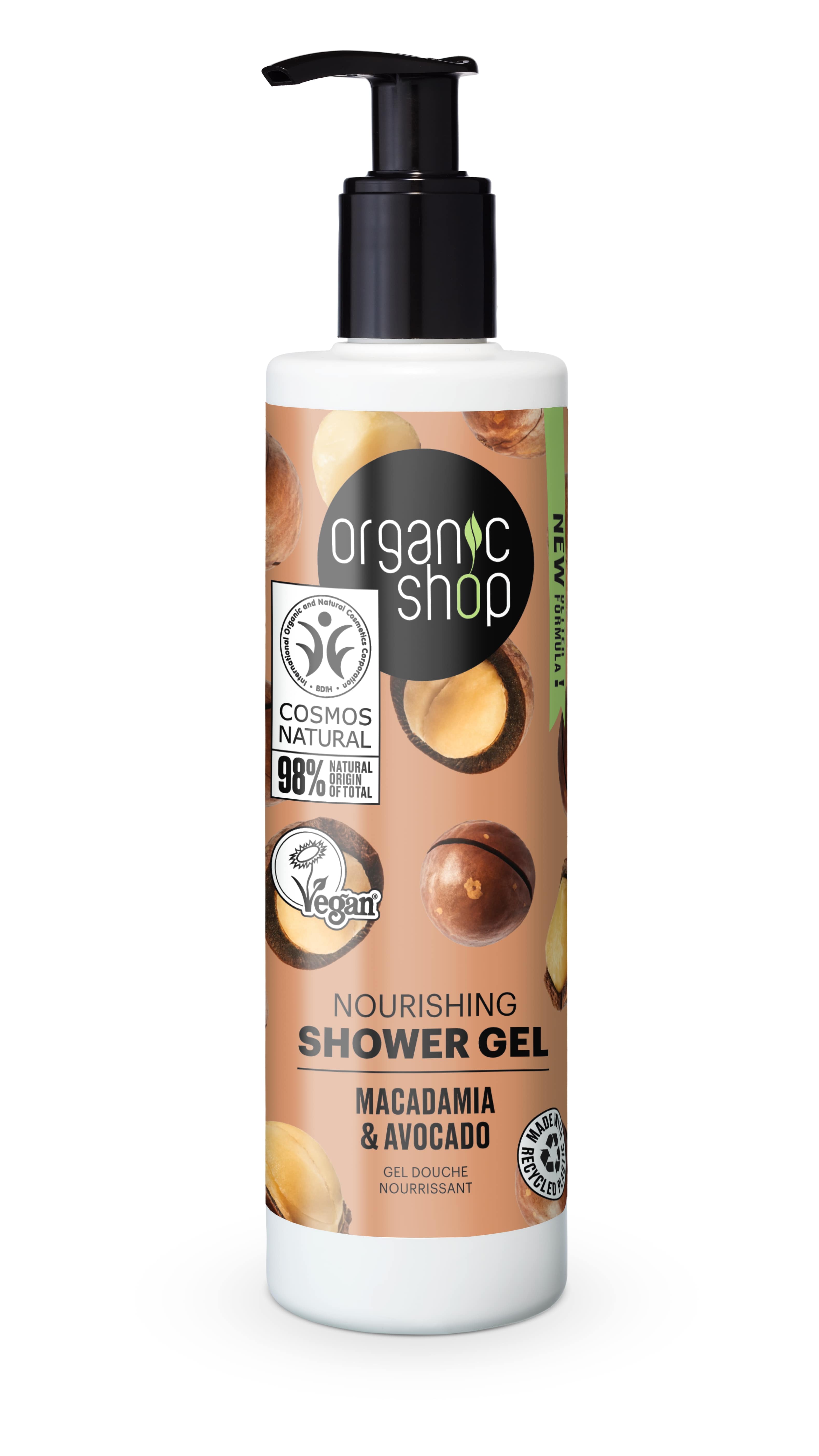 Organic Shop Vyživujúci sprchový gél s makadamiou a avokádom 280 ml
