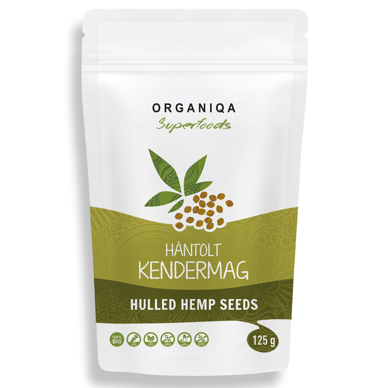 Organiqa 100% BIO Lúpané konopné semienka 125 g