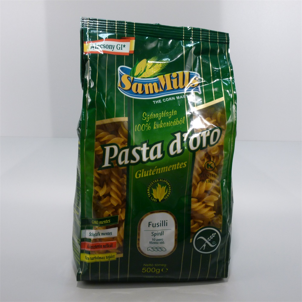 Pasta Doro bezlepkové kukuričné fusilli 500 g