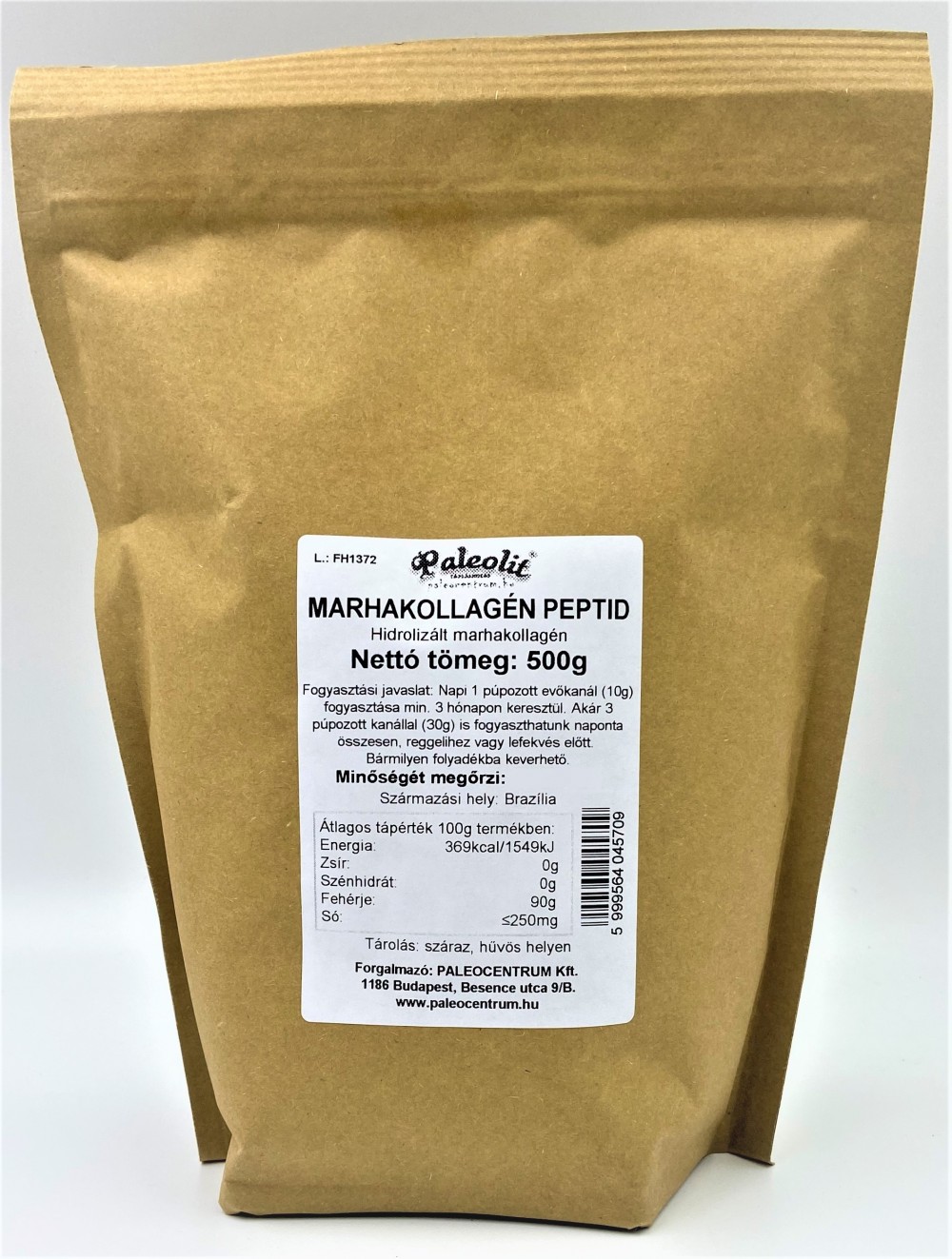 Paleocentrum hovädzie kolagénové peptidy 500 g