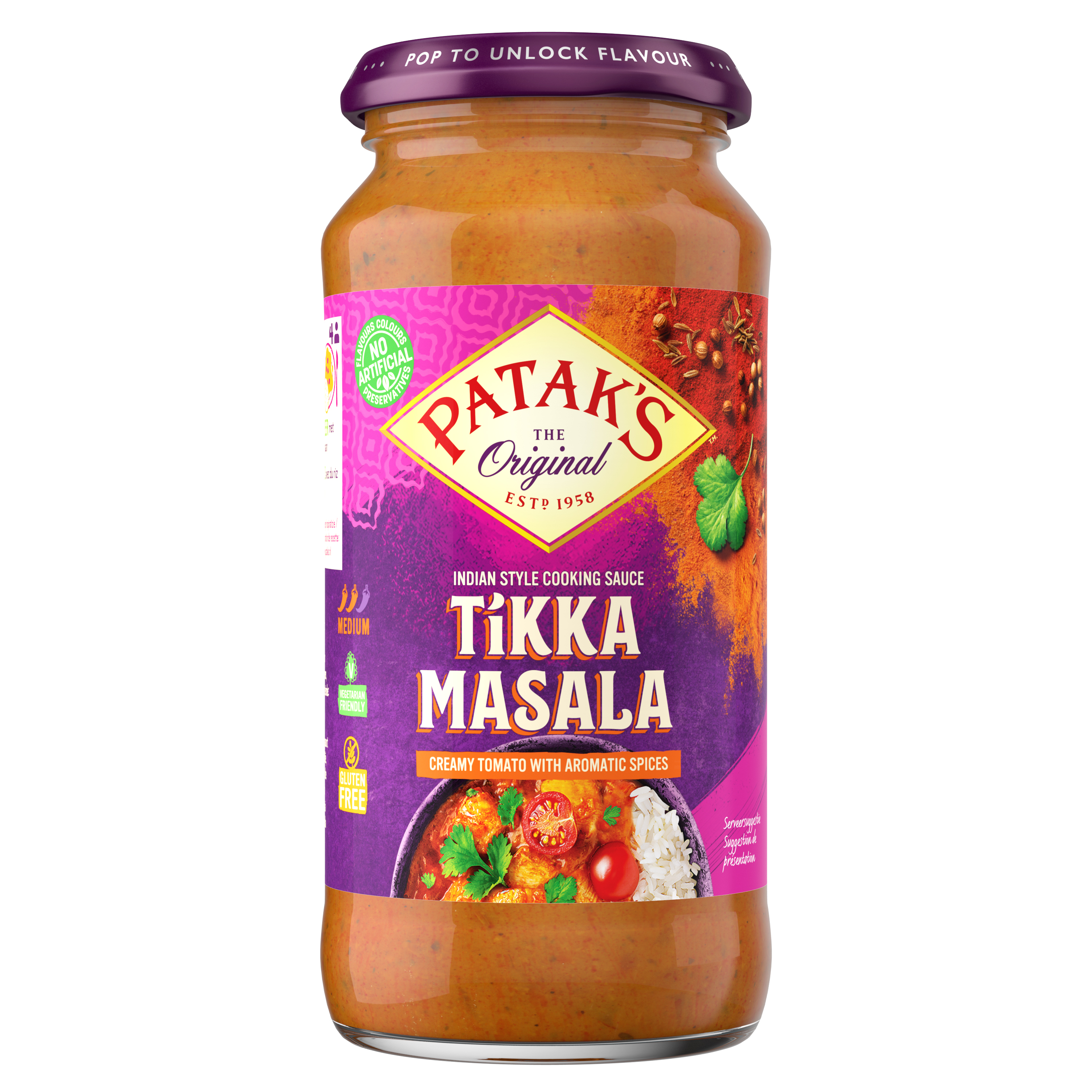 Pataks tikka masala indická omáčka 450 g