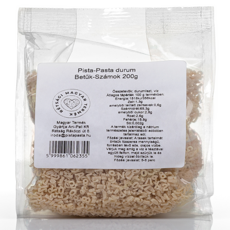 Pista Pasta durumové cesto písmenkové 200 g