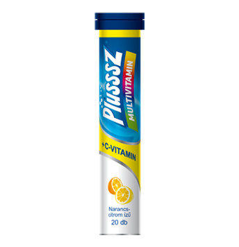 Plussz duo multivitamín + C-vitamín šumivé tablety 20 ks