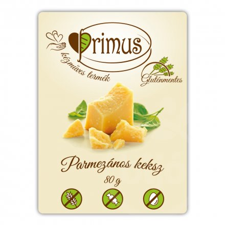Primus Bezlepkové parmezánové krekry 80 g