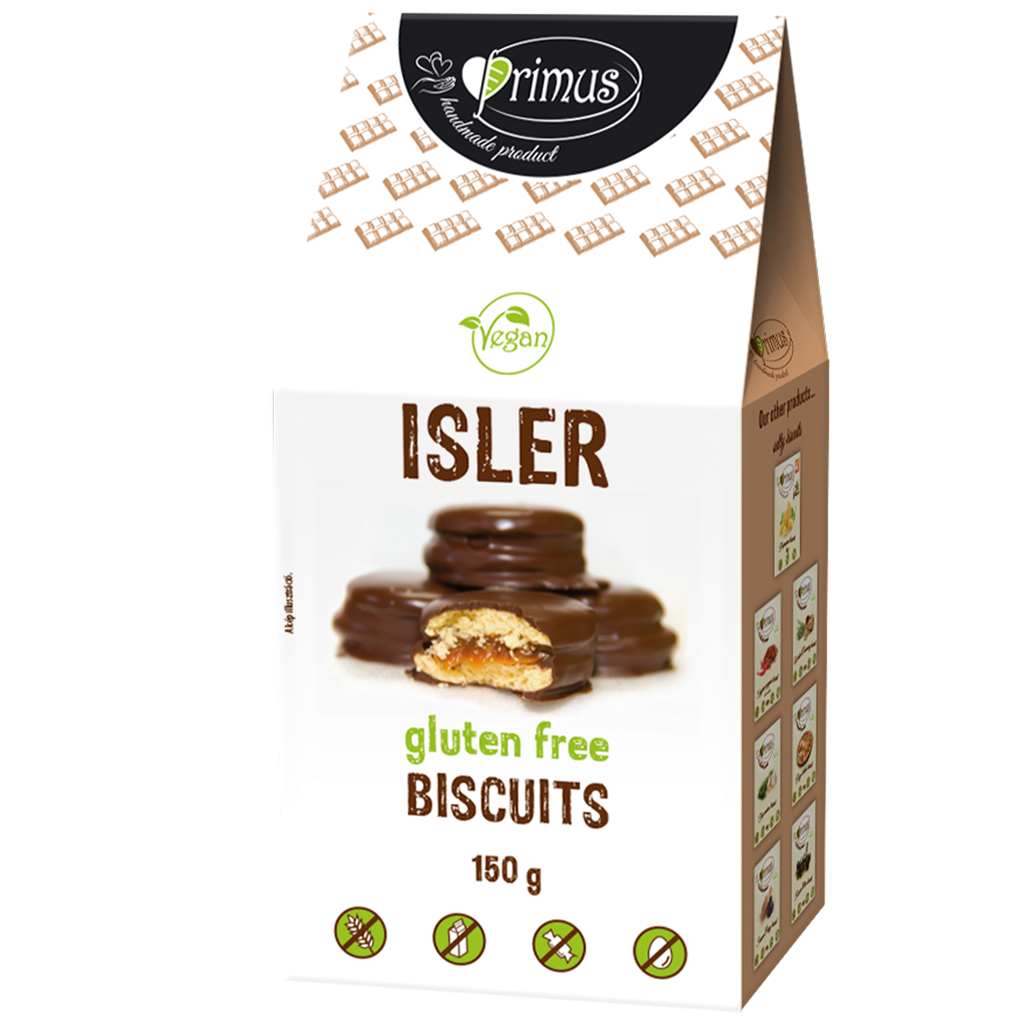 Primus bezlepkový vegánsky ischler 150 g