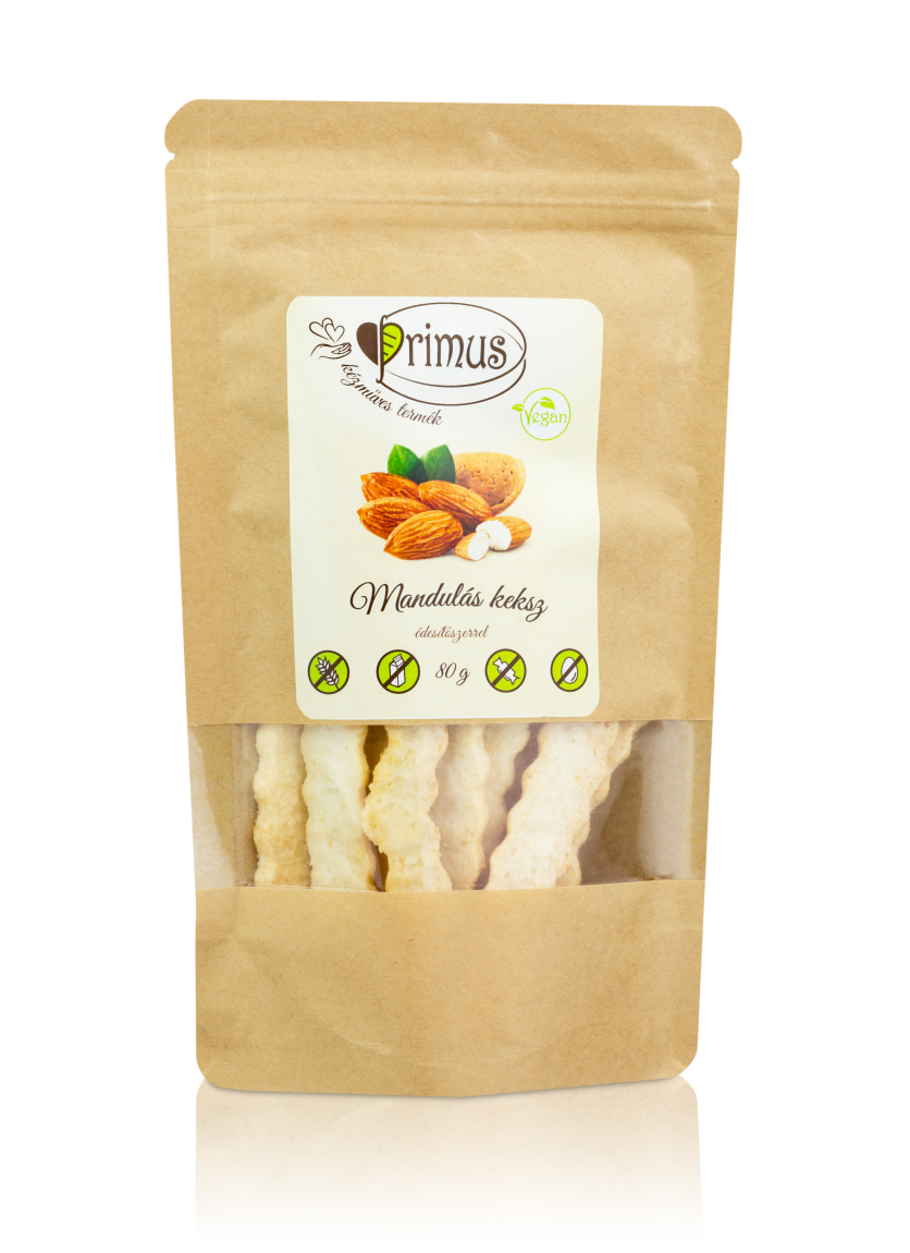 Primus vegán mandľové sušienky 80 g