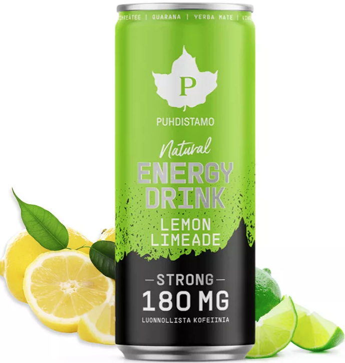 Puhdistamo prírodný energetický nápoj citrón-limonádový 330 ml