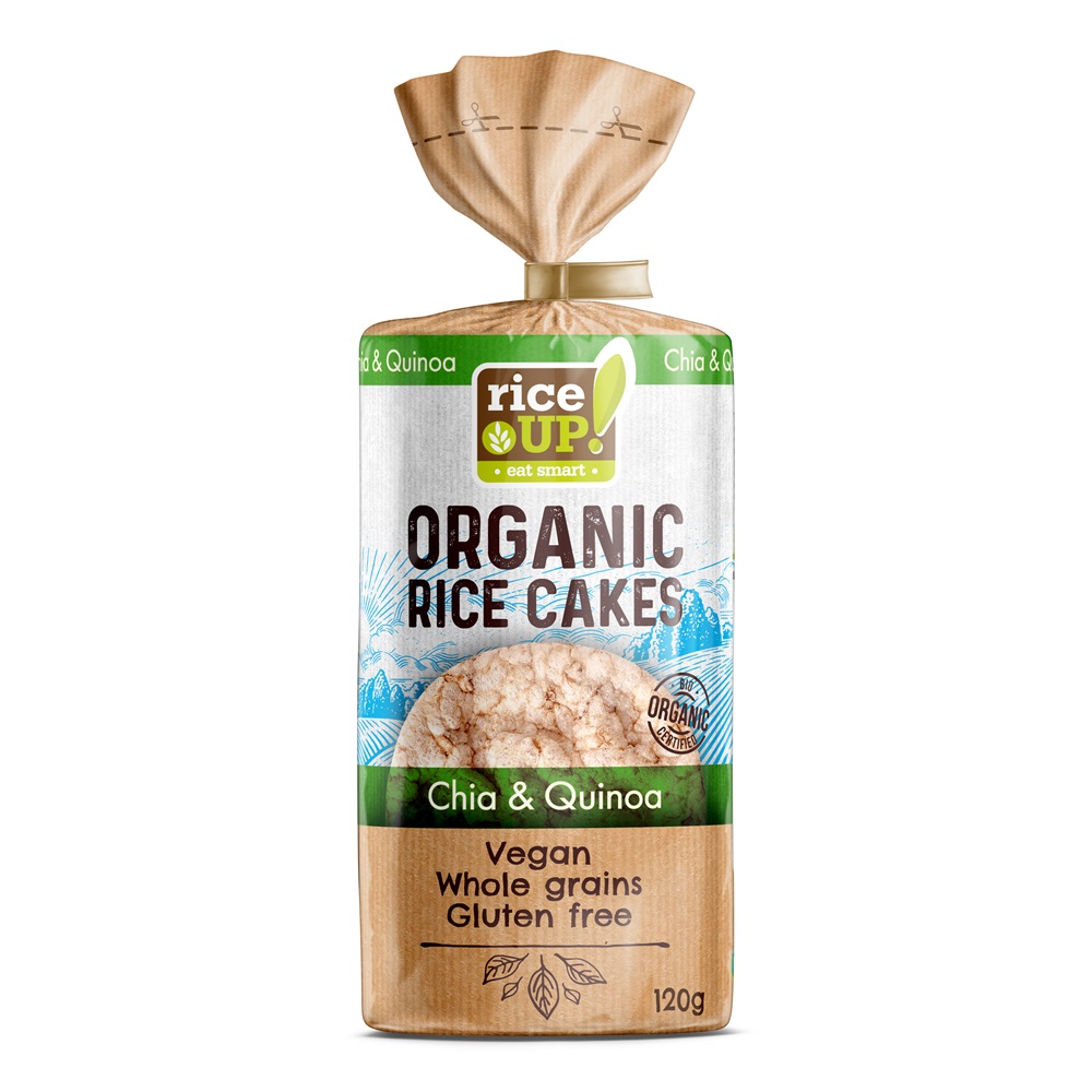 RiceUP! Ryžové chlebíčky s quinoou a chia semienkami 120 g
