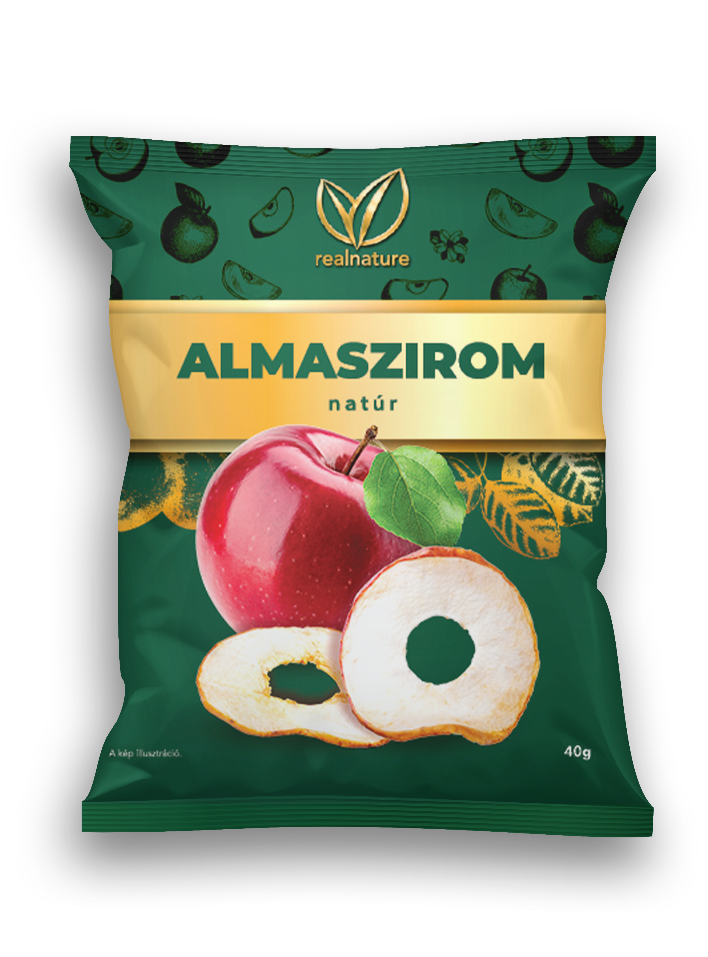 Real Nature jablkové lupienky 40 g