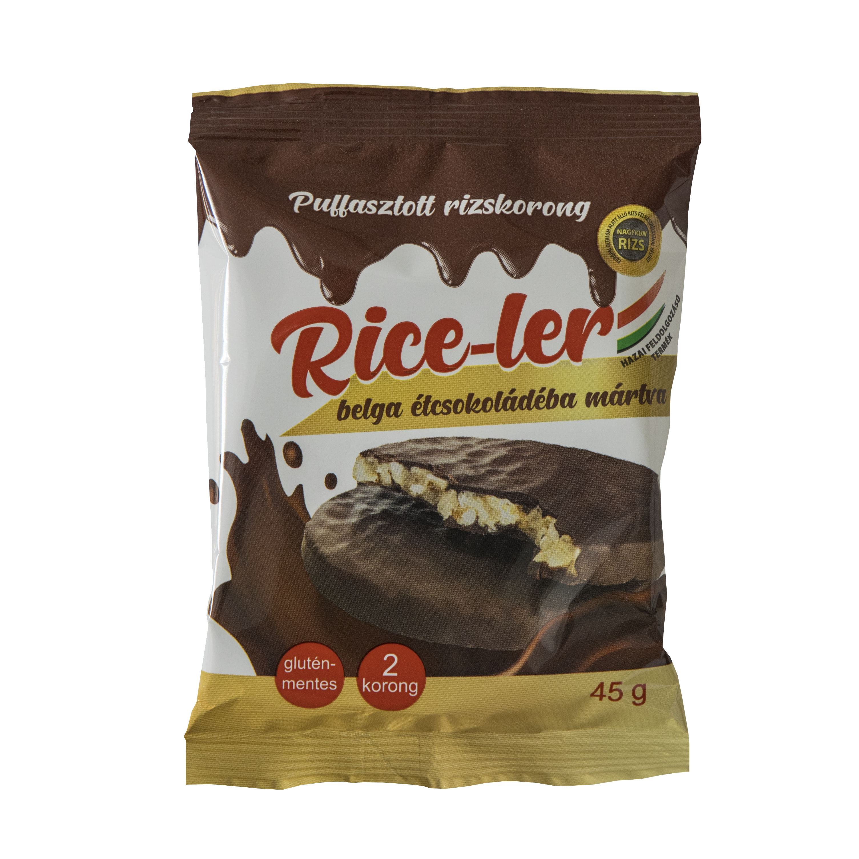 Rice-ler ryžové chrumkavé koláčiky v horkej čokoláde 45 g