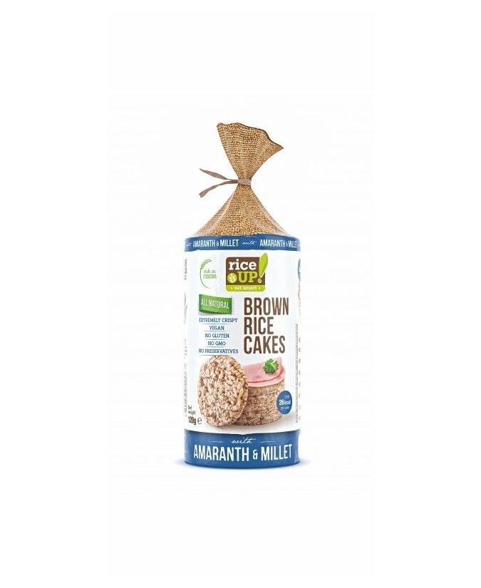 RiceUP! Hnedé ryžové chlebíčky s amarantom a prosem 120 g