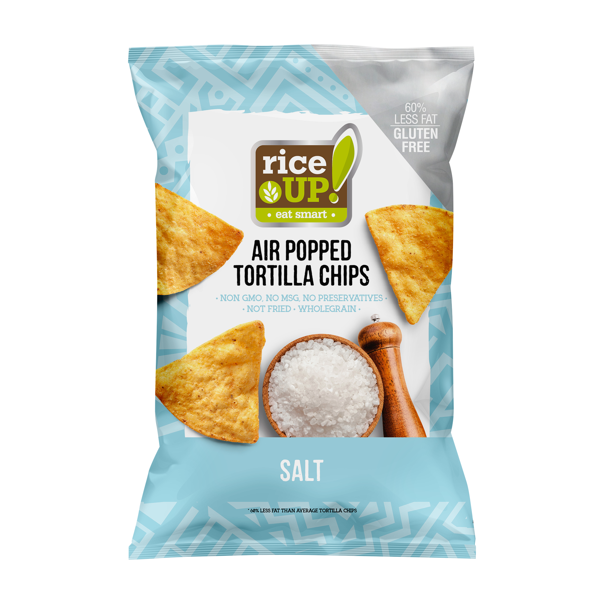 Rice Up tortilla chips s príchuťou morskej soli 60 g