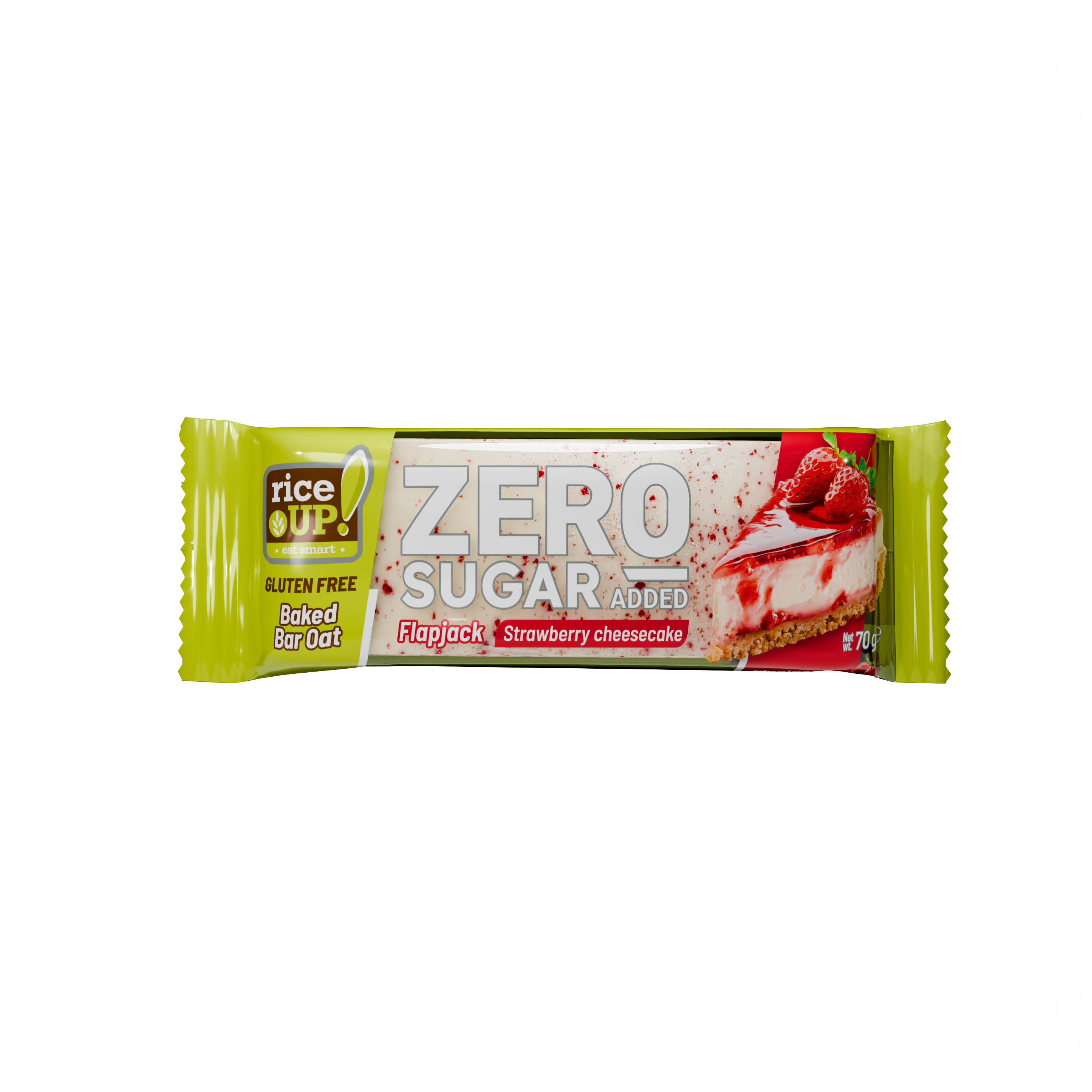 Rice Up zero ovsený snack s príchuťou jahodového cheesecakeu 70 g