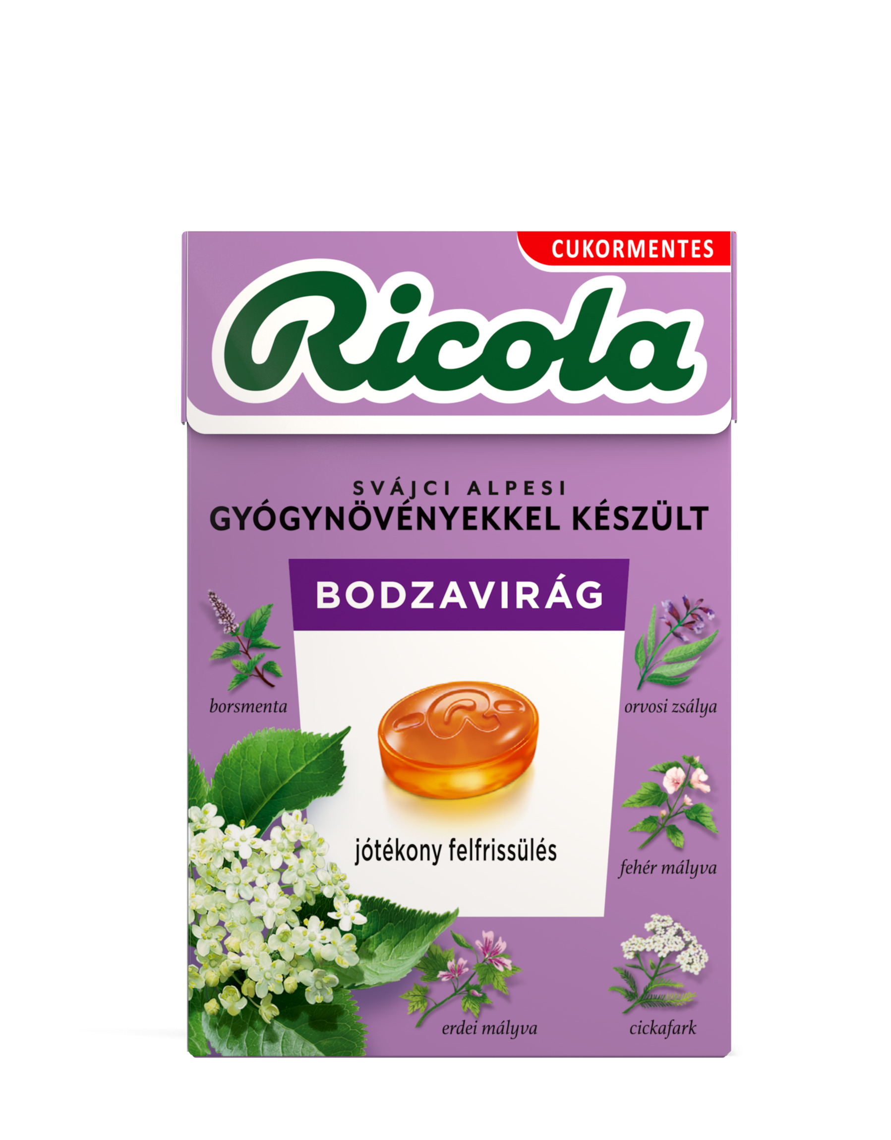 Ricola bylinkové cukríky baza 40 g