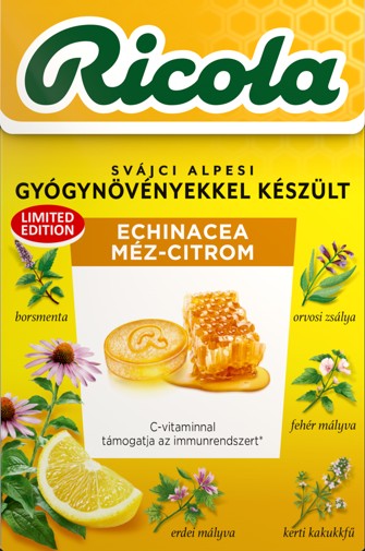Ricola cukrík echinacea a med 40 g