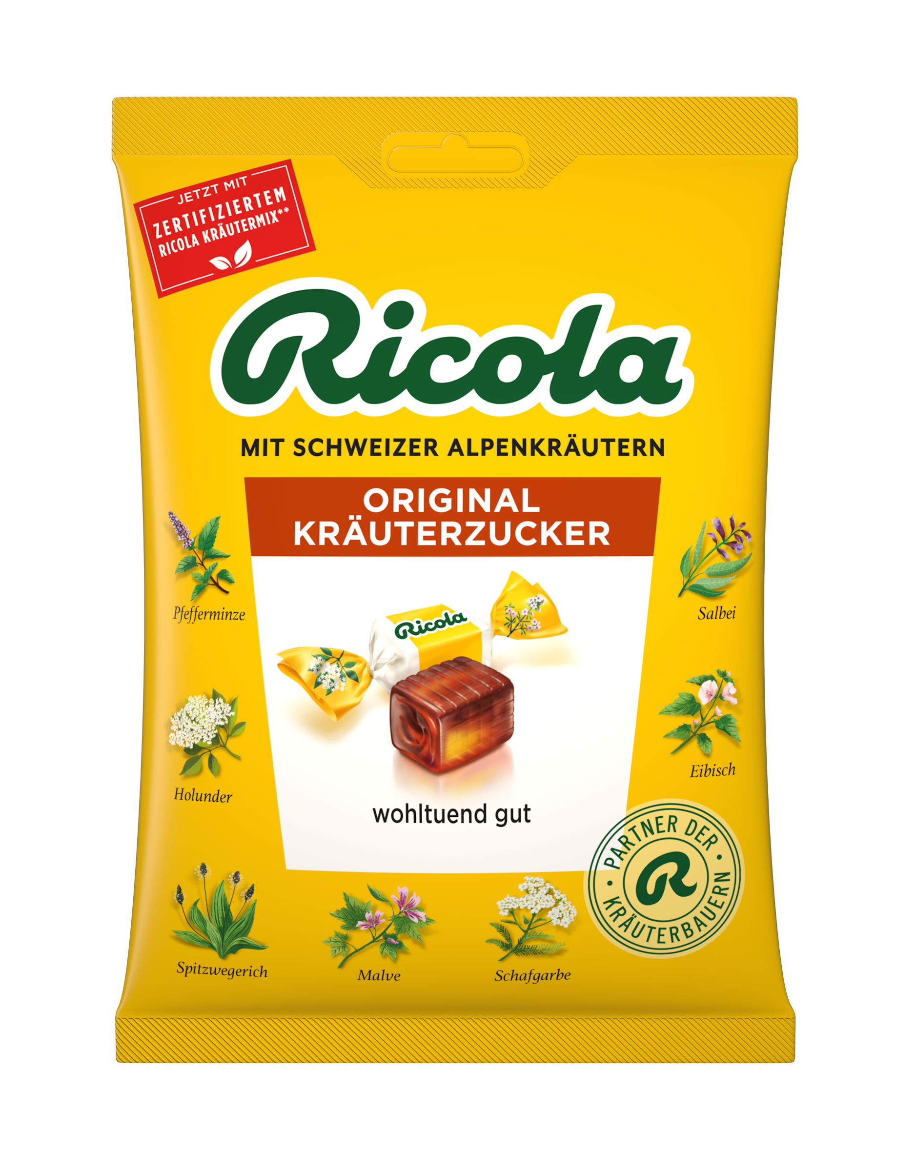 Ricola švajčiarske bylinné cukríky bez cukru s 13 bylinkami 75 g