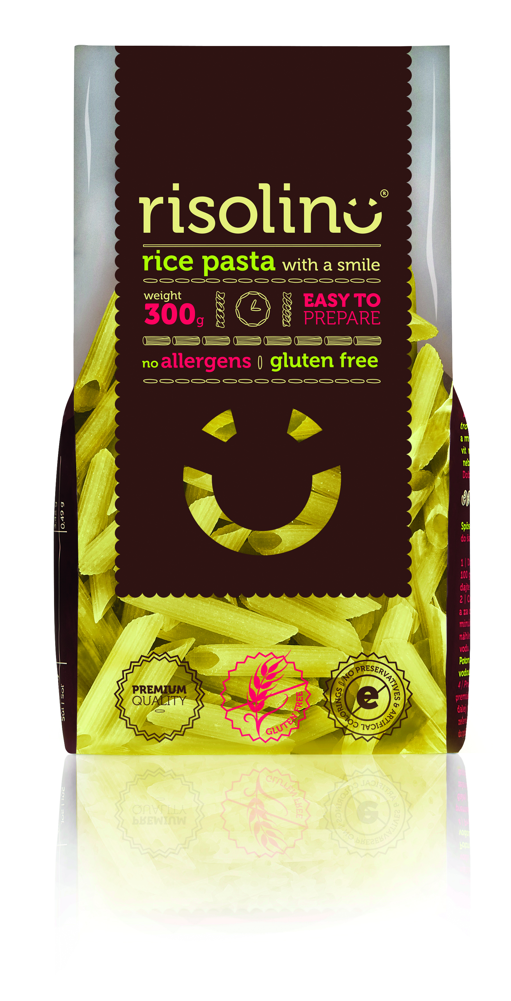 Risolino ryžové cestoviny Penne 300 g