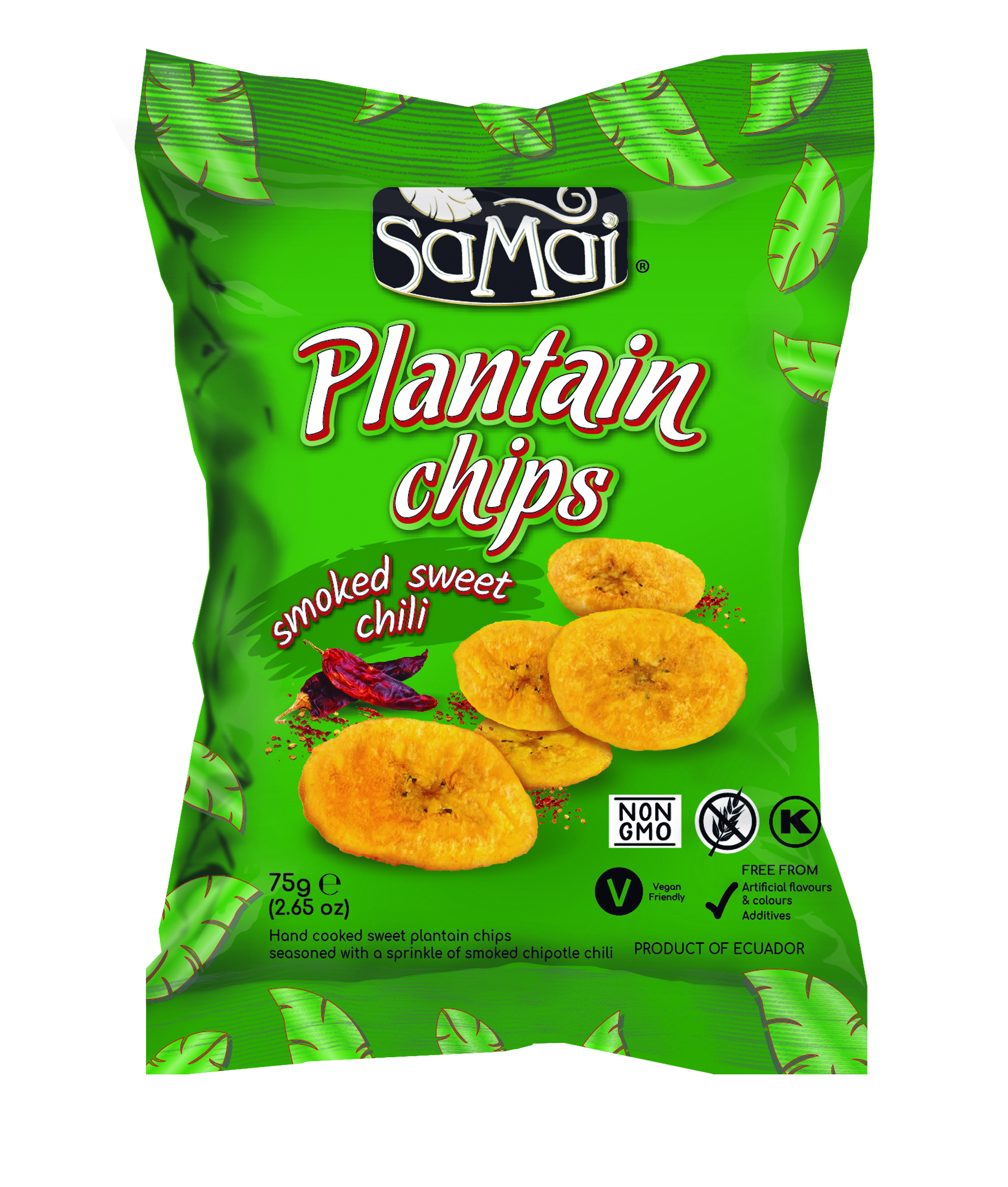 Samai Banánové Lupienky s Údenou Čili Príchuťou 75 g