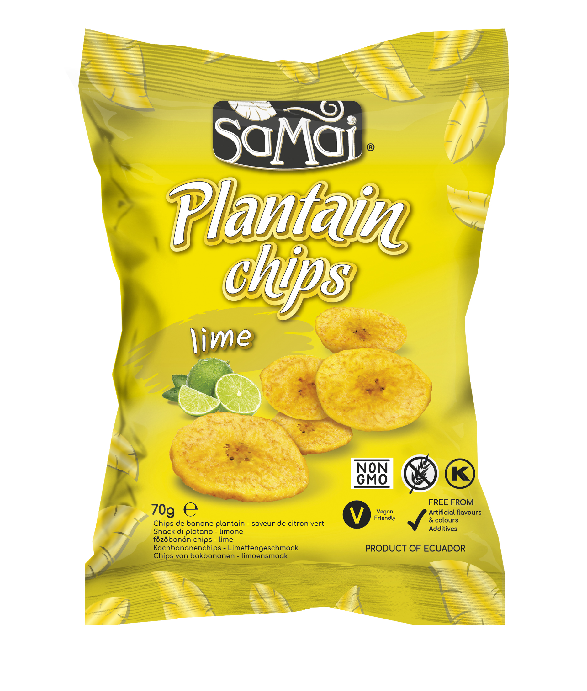 Samai plantain chipsy limetkové 70 g