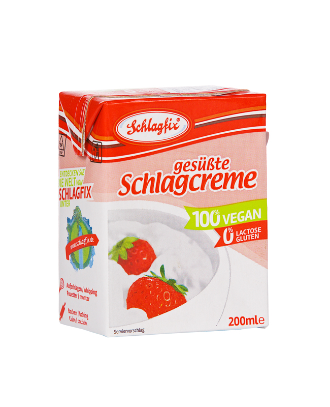 Schlagfix Sladený rastlinný krém na šľahanie 200 ml