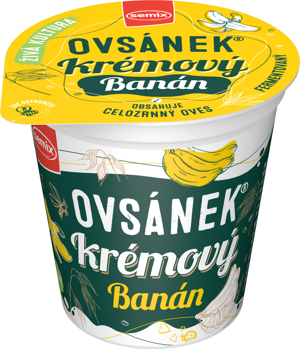Semix ovsený vegánsky krémový dezert s banánom 160 g