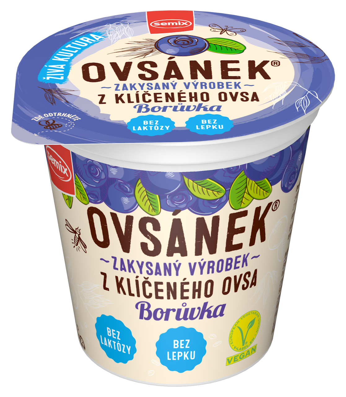 Semix ovsený vegánsky jogurt s čučoriedkami 160 g