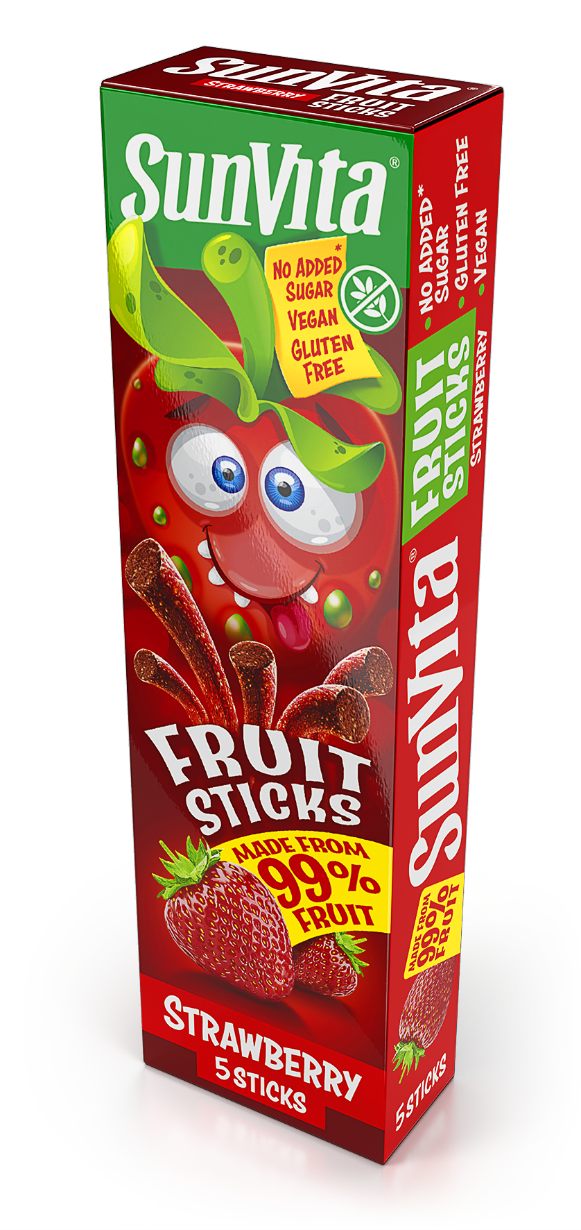 Sunvita ovocné tyčinky jahoda 5 ks 100 g