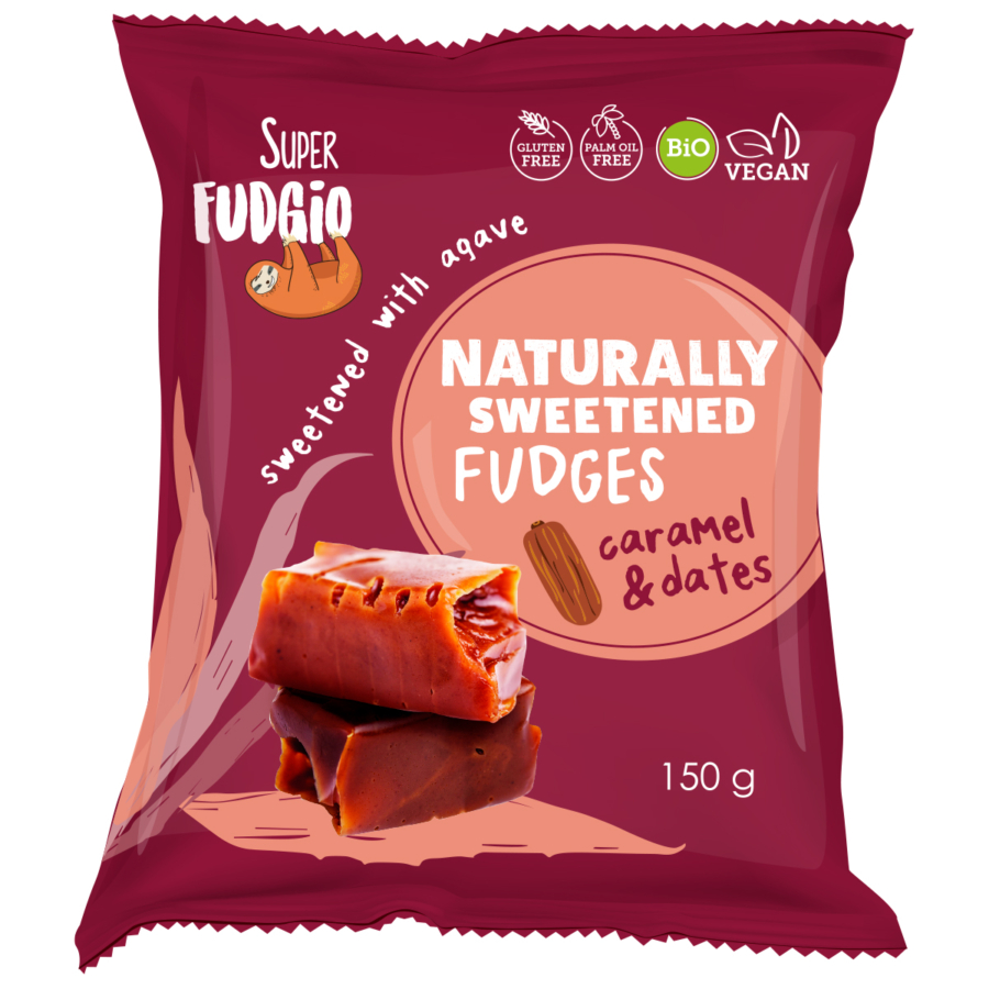 Super fudgio bio bezmliečne datle agave karamel 150 g