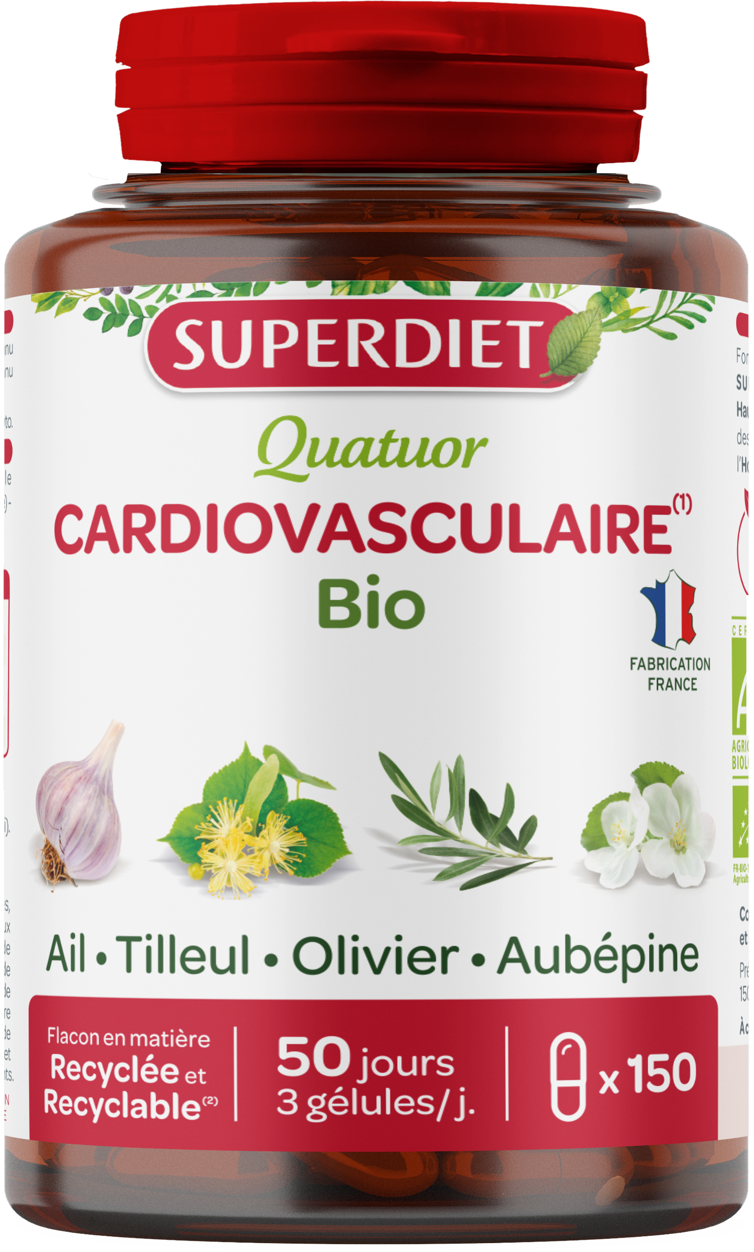 Superdiet cardiovasculaire - kapsuly na podporu srdca a ciev 150 ks