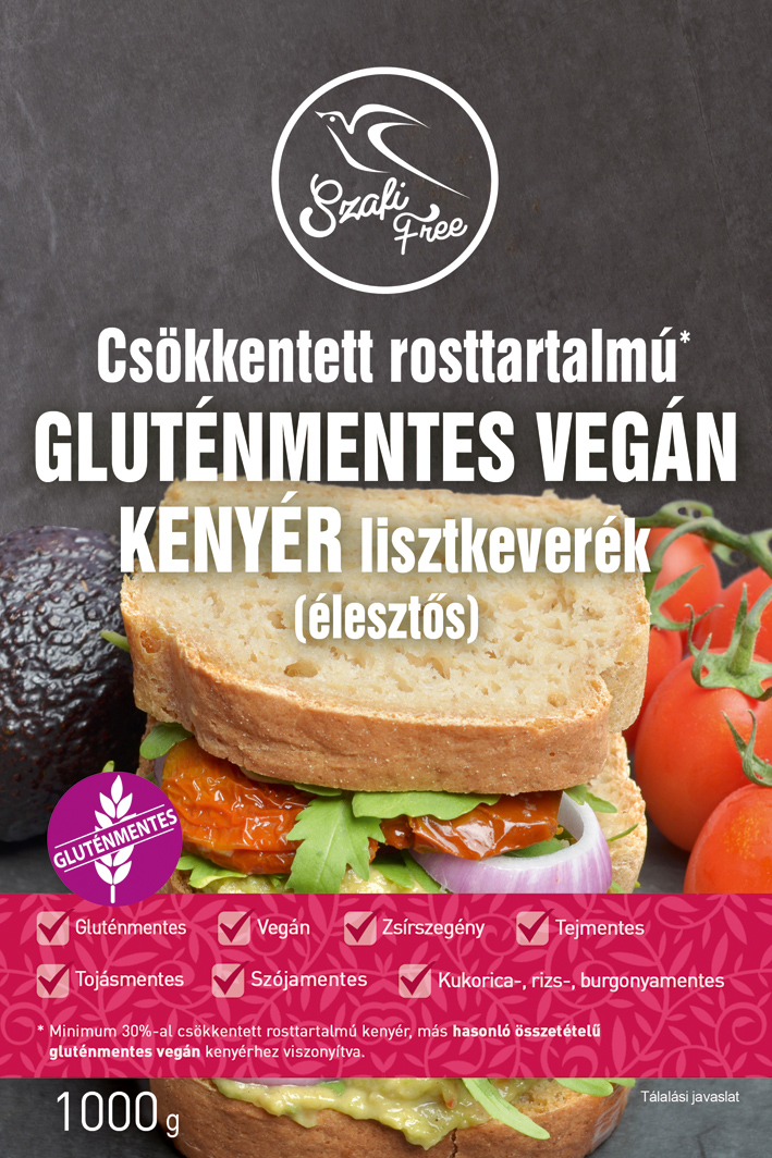 Szafi Free bezlepková vegánska chlebová múčna zmes so zníženým obsahom vlákniny 1000 g