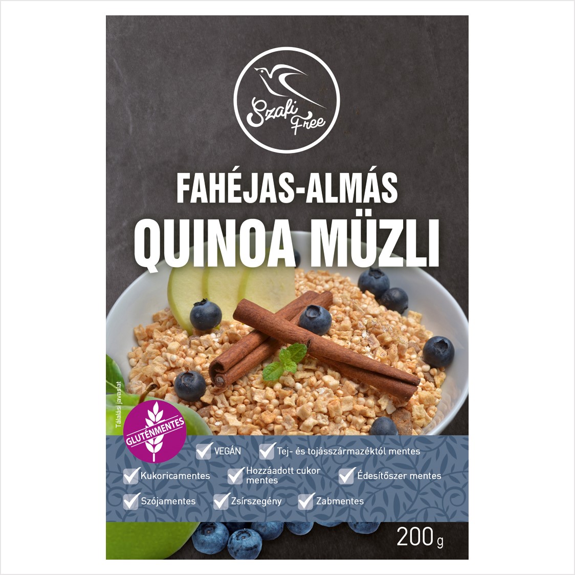 Szafi Free quinoa müsli s jablkom a škoricou 200 g